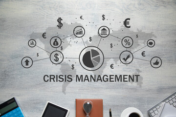 Concept of Crisis Management. Business. Finance