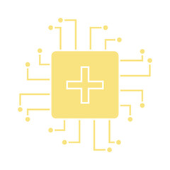 Biotech Chip icon desigbn