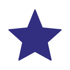 Fototapeta premium Purple Star Icon on White Background