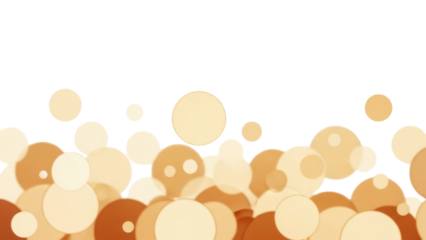 Isolated round shapes backdrop design, tan and brown tones, circles of different sizes layered