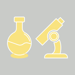 Lab Flask icon desigbn