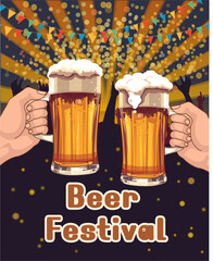 a beer festival in music and cheer