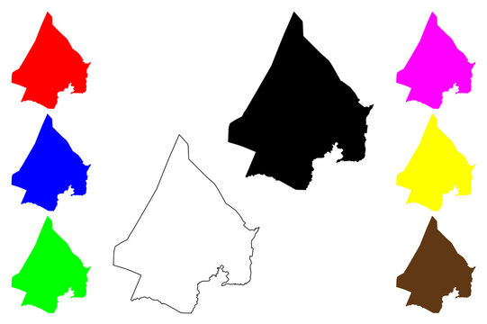 Carcar city (Central Visayas Region, Republic of the Philippines, ROP) map vector illustration, scribble sketch Carcar map