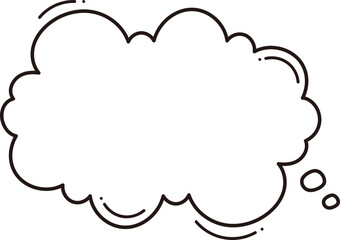 White Thought Bubble Illustration