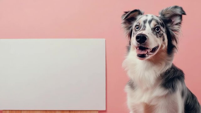 Adorable young dog with a happy expression, great for pet y or stock .