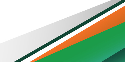 Stylish geometric wide banner design . - Vector.