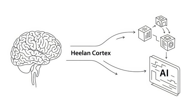 Conceptual visualization of brain activity transferring into artificial intelligence model - Powered by Adobe