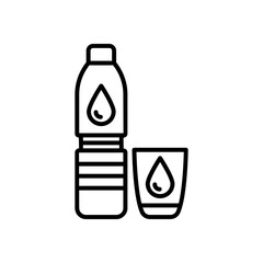 water icon vector . Best modern, simple, isolated, application , logo, flat icon for website design or mobile applications, UI / UX design vector format