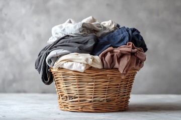laundry basket overflowing