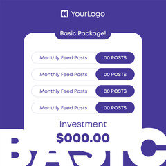 Poster & Social Media Set – Minimal Modern Design for Finance, Education, Business, Marketing & IT