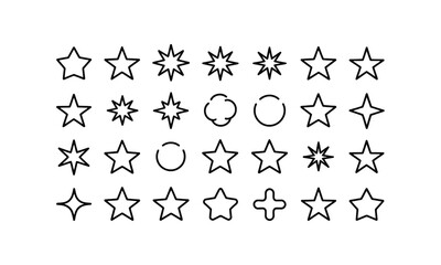 Vector set of people silhouettes icons illustration