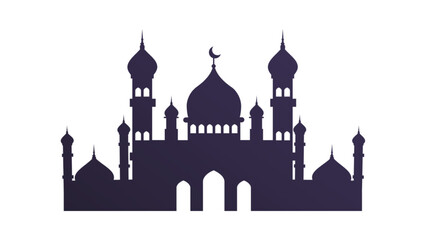 Vector illustration silhouette of the mosque © Andri
