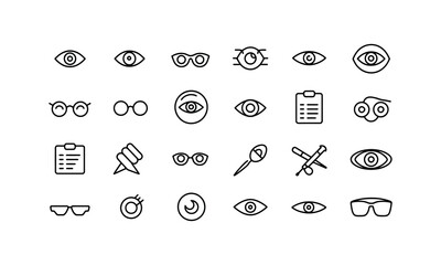 Web icons set with common symbols for website and digital communication design