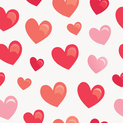 seamless pattern with hearts