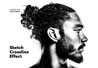 Sketch Crossline Photo Effect