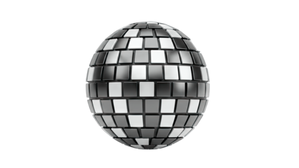 Disco Ball Isolated on White Background