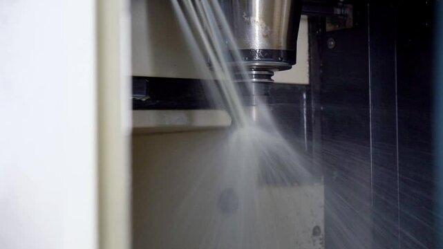 CNC drilling machine. Metal Processing On Cnc With A Hydraulic System