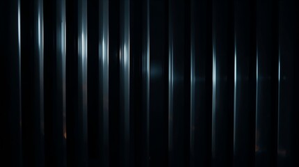 Vertical corrugated metal texture with dramatic lighting and reflections