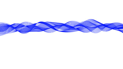 blue rope isolated on white