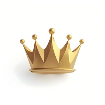 3d golden crown
