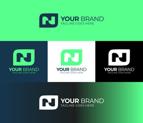 Professional Rounded Letter Logo Set for Corporate and Startup Branding