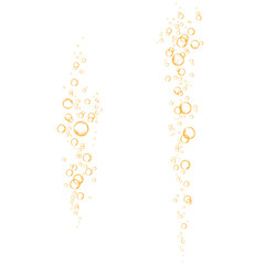 Cold orange juice or champagne alcohol beverage.