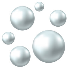 Chrome, silver or aluminum  3d sphere.