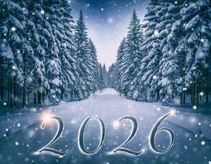 Winter Forest New Year 2026