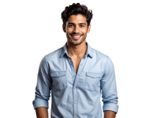 Casual Young Man Full Body Cutout – Isolated PNG