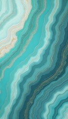Obraz premium Turquoise abstract agate stone texture illustration. Blue marble pattern with golden veins. Decorative background for phone case. Trendy wallpaper for social media, blog post poster design. Luxury