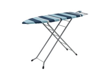 ironing board ready for clothes . Isolated on transparent background, png