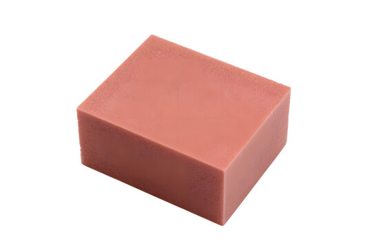 delicious looking square of candy . Isolated on transparent background, png