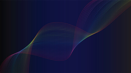 Rainbow Spiral Lines Pattern