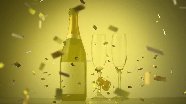 abstract background with a bottle