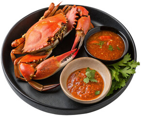 steamed crab boiled serrated mud crab