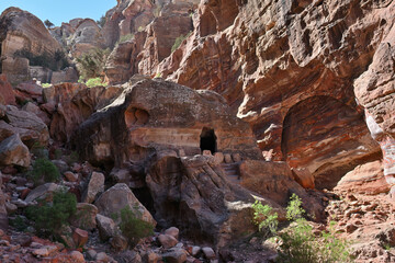 The lost city of Petra, Jordan