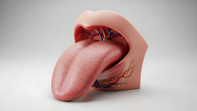 Detailed anatomy of the human tongue