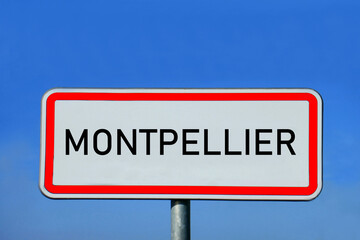 Ortsschild Montpellier