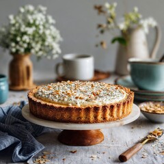 lemon almond tart