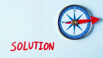 A close-up shot of a blue and white clock with a red arrow pointing to the right.