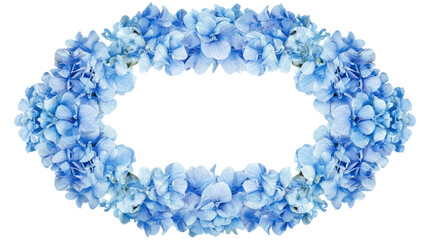 Blue Hydrangea Flower Frame
