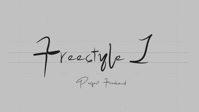 Freestyle Write On Text Effect 1 - Scribble Doodle Title Animation Tool | Perfect Freehand Vector Calligraphy
