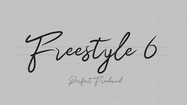 Freestyle Write On Text Effect 6 - Scribble Doodle Title Animation Tool | Perfect Freehand Vector Calligraphy