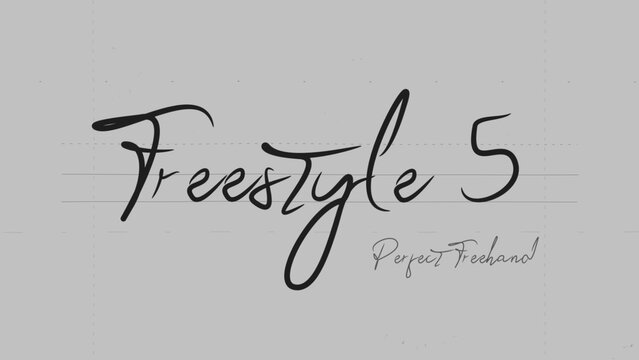 Freestyle Write On Text Effect 5 - Scribble Doodle Title Animation Tool | Perfect Freehand Vector Calligraphy
