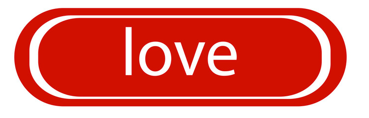 love sign, icon, red background,
