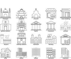 Building Icons Collection 