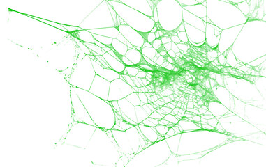 Intricate lime green spiderweb for halloween designs digital spooky decoration for transparent backgrounds halloween night