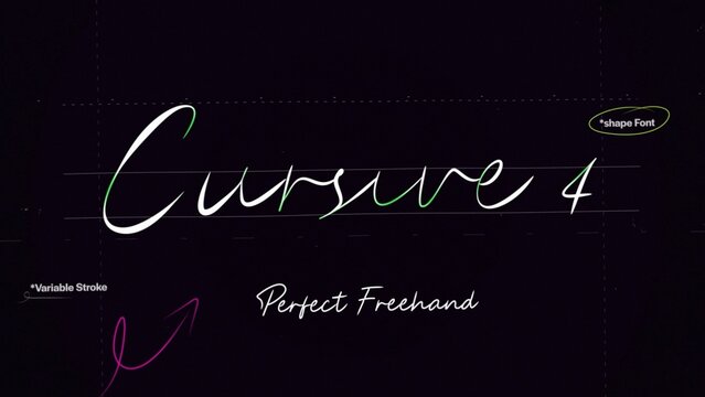 Cursive Write On Text Effect 4 - Scribble Doodle Title Animation Tool | Perfect Freehand Vector Calligraphy Handwriting