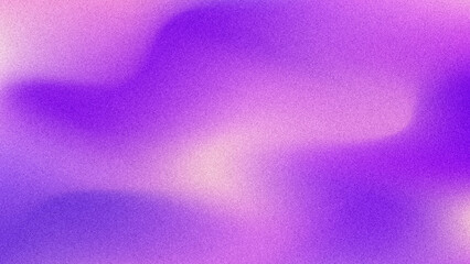 Grainy gradient background with purple violet color. Purple glow vibrant background with blurry and noise texture.