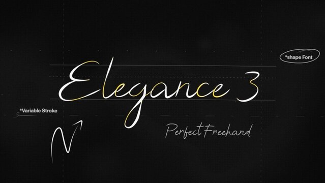 Elegant Write On Text Effect 3 - Scribble Doodle Title Animation Tool | Perfect Freehand Vector Calligraphy Handwriting